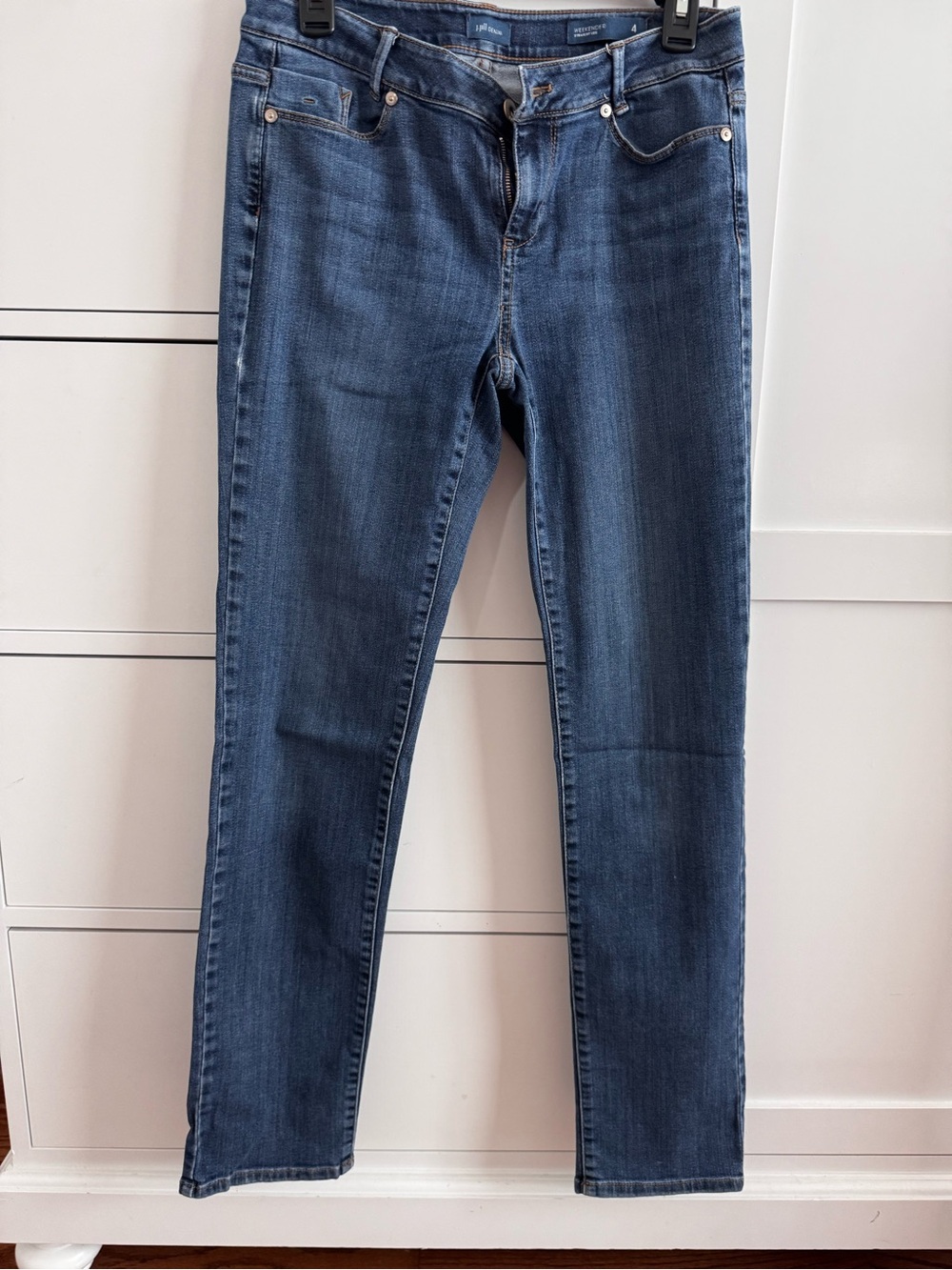 J. Jill Straight-Leg Jeans in Medium Wash Blue Size 4